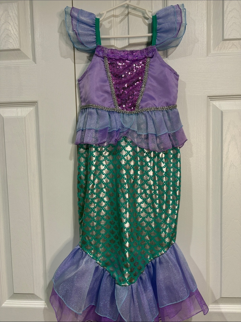 Girls size 4 Mermaid Costume dress Purple & Green Trish Scully sz4